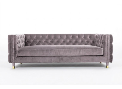 Sofá Chesterfield Taupe Muebles 4 plazas Nuevo xxl Grande Textil Tela Sofás Tapizados
