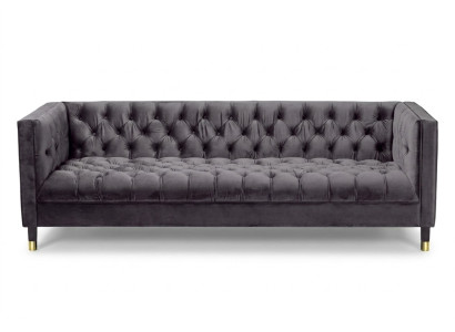 Sofá Chesterfield de antracita Muebles creativos Sofás de 4 plazas Sofás de tela