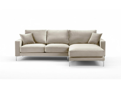 Diseño de sala de estar Sofás Tapizados Sofá Beige Esquina Sofá Tela Conjunto de esquina Nuevo