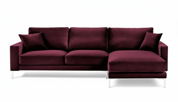 Borgoña Diseño Sofás Sofá de Tela Sofás Ecksofa Salón