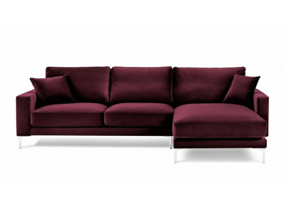 Borgoña Diseño Sofás Sofá de Tela Sofás Ecksofa Salón
