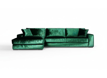 Sofá esquinero Sofás Muebles italianos Tela Sala de estar Sofás Tapizados Sofá Verde Nuevo