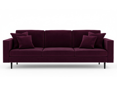 Tela de sofás de salón en color vino bordó italiano de muebles de diseño.