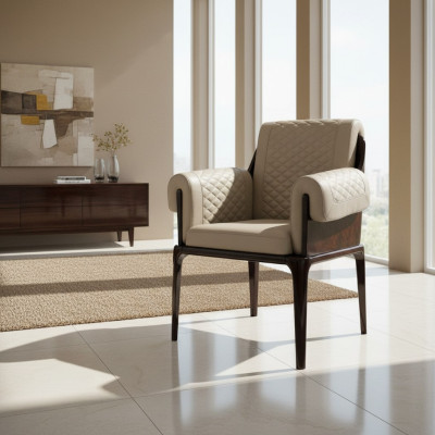 Silla Nueva Muebles de Diseño Creativo Moderno de Lujo Sillas de Comedor de Madera Cuero