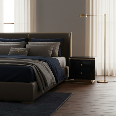 Mesita de noche Consolas Dormitorio Mesa auxiliar Diseño moderno Muebles Lujo