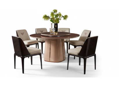 Grupo de lujo con conjunto de sillas diseño de respaldo Muebles de lujo Comedor de madera 4 sillas