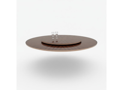 Mesa de comedor marrón Mesa redonda Muebles de diseño Mesa de comedor de lujo Cocina