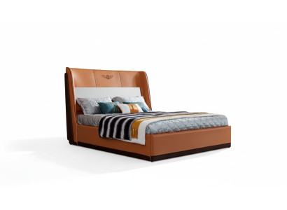 Cama Naranja Dormitorio Nuevo Creativo Diseño Moderno Muebles Madera Camas de Lujo