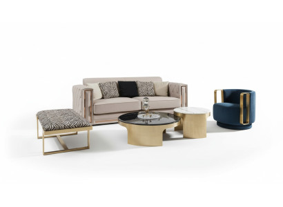 Taburete de cebra sala de estar acero inoxidable Nuevo Diseño moderno Muebles de lujo