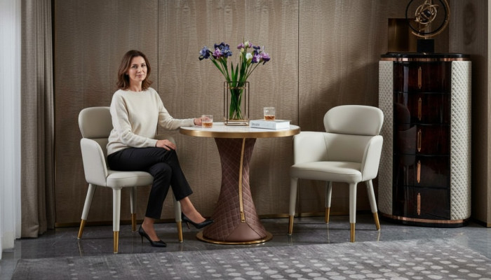 Mesa de café de mármol blanco nueva mesa auxiliar de diseño moderno muebles de lujo