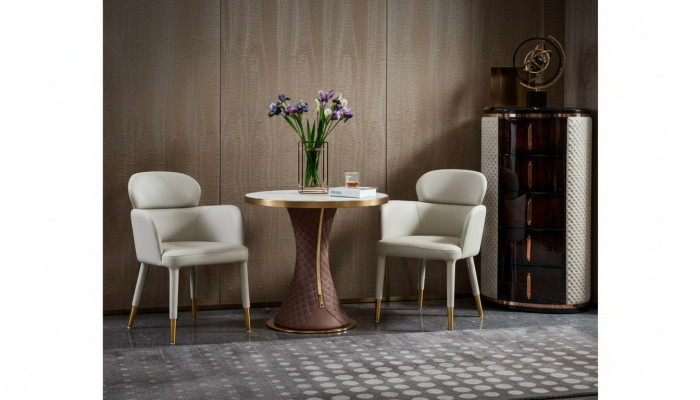 Mesa de café de mármol blanco nueva mesa auxiliar de diseño moderno muebles de lujo