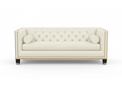 Sofá Chesterfield beige en cuero muebles de sala de estar diseño moderno sofás sofá nuevo.