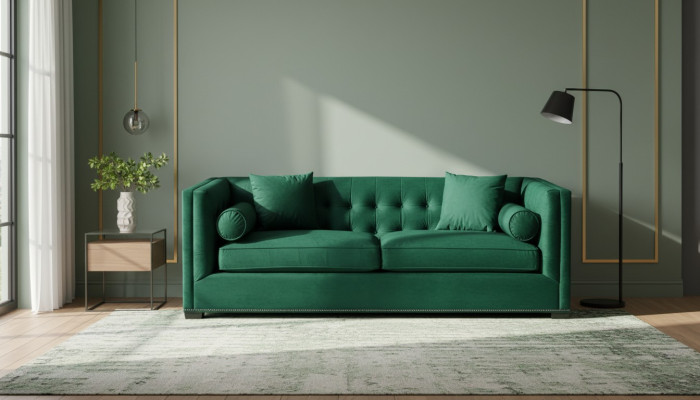 Chesterfield verde tela sala de estar sofás sofá de tapizado sofás sofá de tres plazas