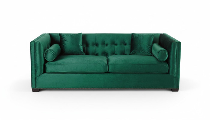 Chesterfield verde tela sala de estar sofás sofá de tapizado sofás sofá de tres plazas