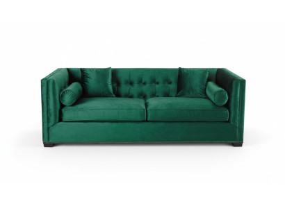 Chesterfield verde tela sala de estar sofás sofá de tapizado sofás sofá de tres plazas