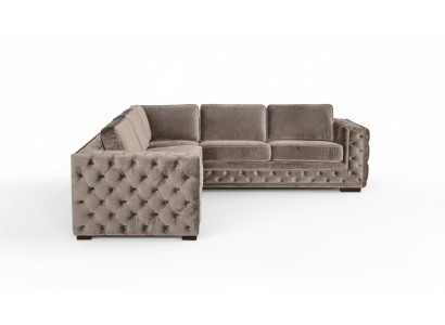 sofá chesterfield de lujo en tela de terciopelo sillones set sofá botones tapizado nuevo Beige