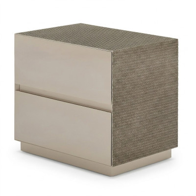Mesita de noche de diseño moderno, muebles de madera, mesas auxiliares de lujo, consolas para dormitorio.