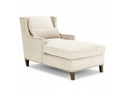 Chaiselongue Tumbona Muebles Otomana Diseño de Sala de Estar Sofá de Tela Beige Largo de reposo