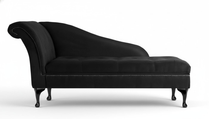 Chaiselongue Elegante Chesterfield Lounge con botones de terciopelo Chaiselounge