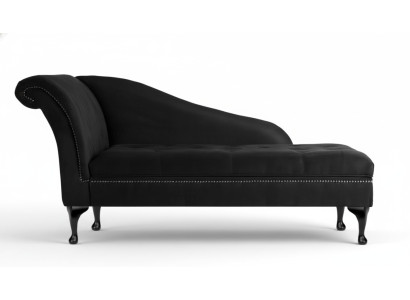 Chaiselongue Elegante Chesterfield Lounge con botones de terciopelo Chaiselounge