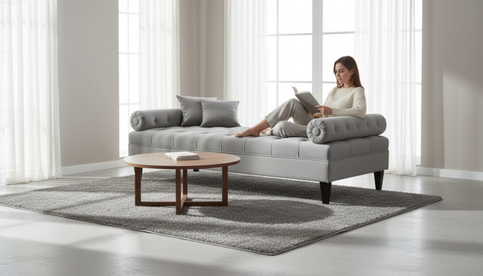 Chaiselongue Sofá de diseño moderno Muebles para sala de estar de tela
