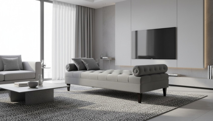 Chaiselongue Sofá de diseño moderno Muebles para sala de estar de tela