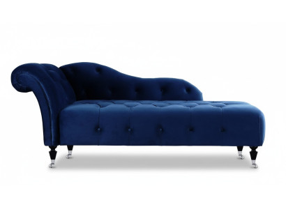 Elegante reposeras Chesterfield con botones de terciopelo Chaise longue