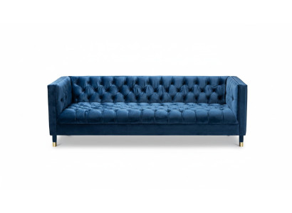 Sofá Textil de diseño moderno Chesterfield azul, mobiliario creativo nuevo para la sala de estar.