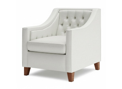 Sillón de tela blanco crema muebles creativos nuevos loft sala de estar moderna