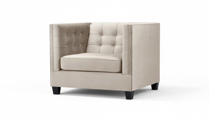 Sillón de tela gris de loft muebles creativos nuevos modernos sala de estar.