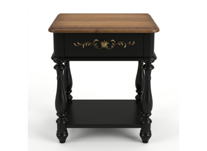 Mesa de noche de diseñador de lujo, mesitas auxiliares de cuero de consola nuevas de madera