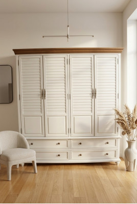 Armario de madera de lujo Armario Dormitorio Vestidor Muebles de madera sólida