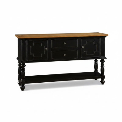 Cómoda Aparador Consola Madera Armario Perchero Credenza Muebles Diseño Negro