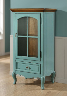 Vitrina clásica Armario Vitrinas Vitrinas Muebles americanos verde