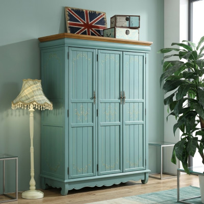 Armario de ropa de diseño Armarios de ropa de madera maciza Muebles de estilo rural Armarios nuevos