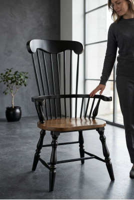 Silla moderna de madera Sillas de club de lujo Diseño de tela Sillón nuevo Silla tapizada