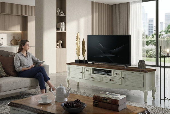 Cómoda moderna Diseño de cómodas Muebles de salón Credenza de madera Nueva Aparador nuevo