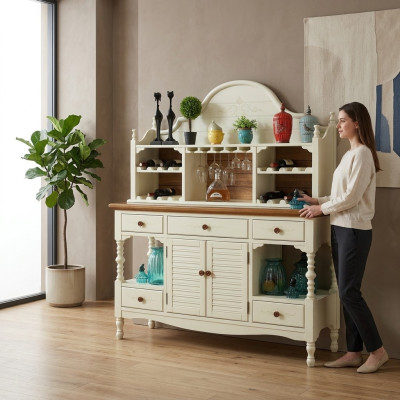 Disposición de muebles Cómoda Aparador Tablero de madera Armario Sala de estar Madera Lujo
