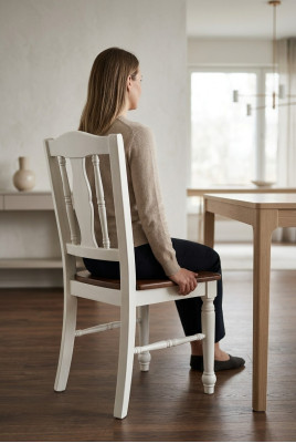 Silla americana 1x sala de estar comedor de televisión Asiento Sillón Tapizado Casa de campo