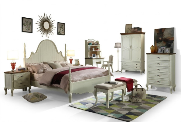 Cama Cama tapizada Diseño de dormitorio de lujo Camas Textil Madera Nuevo marco de cama