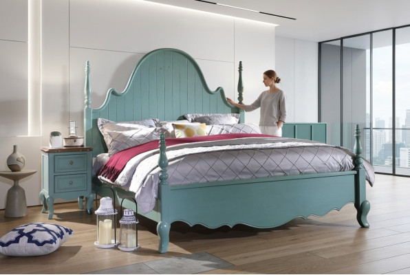 Camas dobles americanas de lujo, camas dobles de diseño de dormitorio 180x200 nuevas.