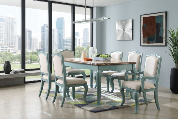 Mesa de comedor Mesa de madera clásica designer mesa de madera mesa de comedor salón mesa de madera