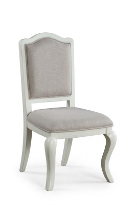 Silla de comedor tapizada de casa de campo Madera real Silla de oficina Silla de diseñador Sillas Nuevas