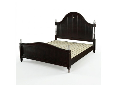 Cama de diseñador de casa de campo de madera de hotel de metal cama doble dormitorio muebles de madera