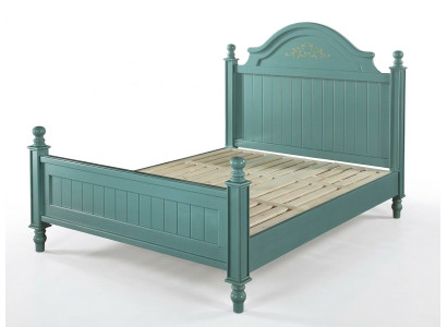 Cama verde Cama tapizada práctica Cama de lujo Cama doble diseño de dormitorio Cama.