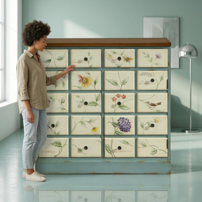 Cómoda Vitrina Cómodas Armarios de farmacia Gabinete de cómoda Armario