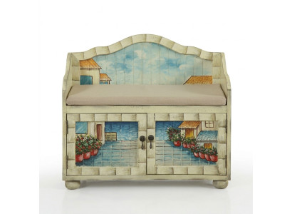 Banqueta acolchada Banco de diseñador Banco de asientos Muebles de asiento Banco de madera Zapato