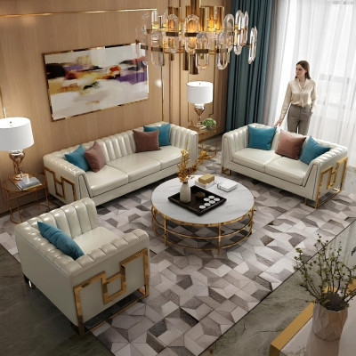 Sofá de salón de 3 plazas + 2 plazas + 1 plaza Sofá conjunto de sofás tapizados