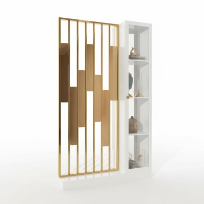 Estante de metal separador de diseñador de lujo muebles de estilo armario de metal pared nuevo