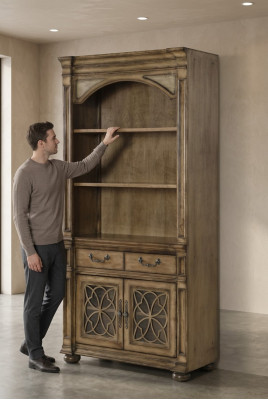 Detalles sobre el diseño moderno del aparador bufé de armario de madera.